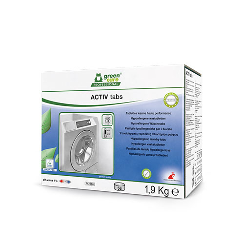 Detergent tablete ecologic, hipoalergen, 56 tablete/cutie, Activ Tabs,  Tana Professional