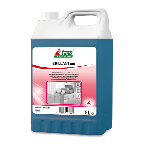 Agent pentru clatire vesela si pahare, 5L, Brillant Uni, Tana Professional