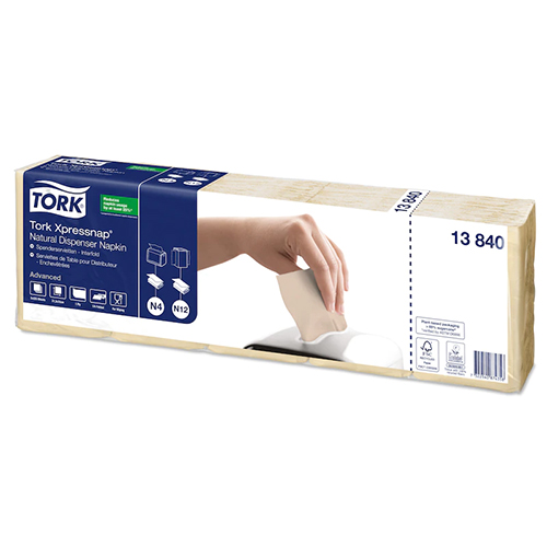 Servetele de masa pentru dispenser Xpressnap, Extra Soft natural, Tork