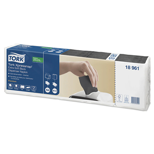 Servetele de masa pentru dispenser Xpressnap, Extra Soft 1/2 negru, Tork