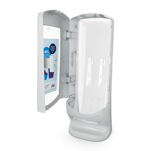 Dispenser servetele de masa cu suport Xpressnap Stand, gri deschis, Tork