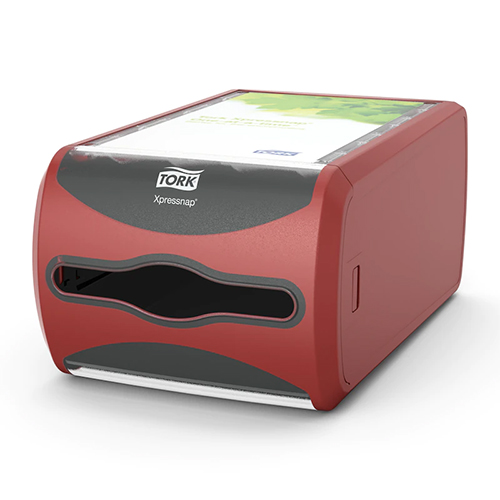 Dispenser servetele de masa Xpressnap Counter, rosu, Tork