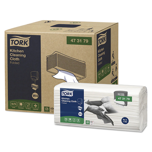 Lavete multifunctionale pliate pentru bucatarie, Tork Heavy-Duty
