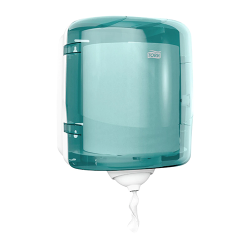 Dispenser prosoape maini rola cu derulare centrala mare Reflex, Tork, turcoaz