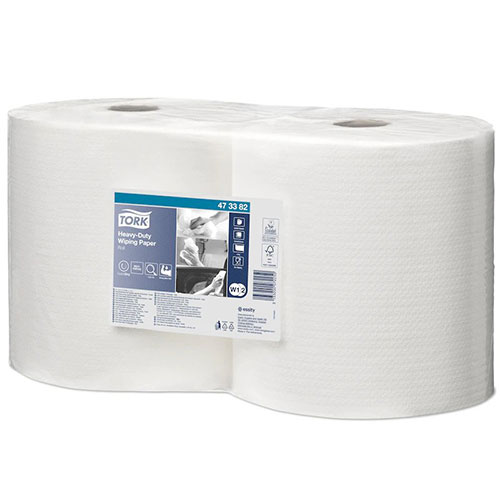 Lavete industriale pe rola Heavy-Duty, alb, Tork