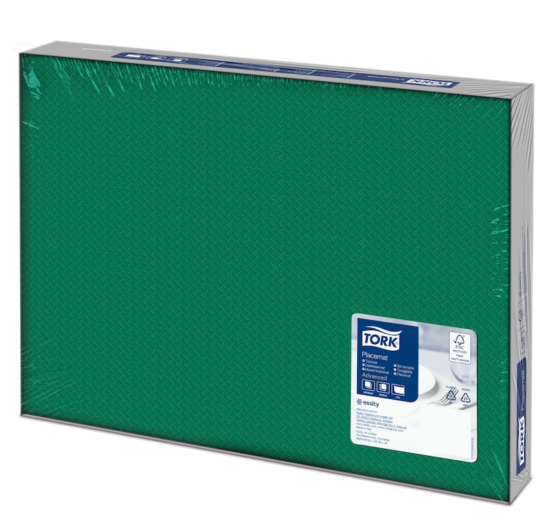 Suport farfurie din hartie 42 x 30 cm, Tork, verde