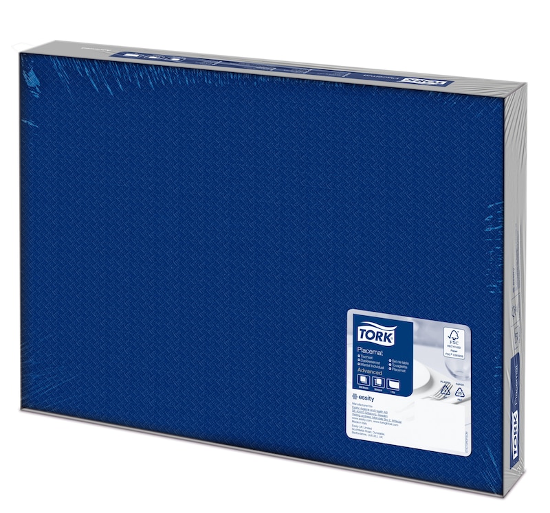 Suport farfurie din hartie 42 x 30 cm, Tork, verde albastru 