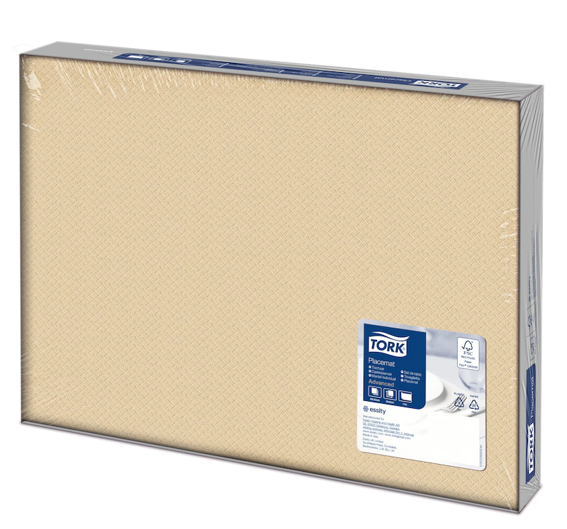 Suport farfurie din hartie 42 x 30 cm, Tork, verde ivory 