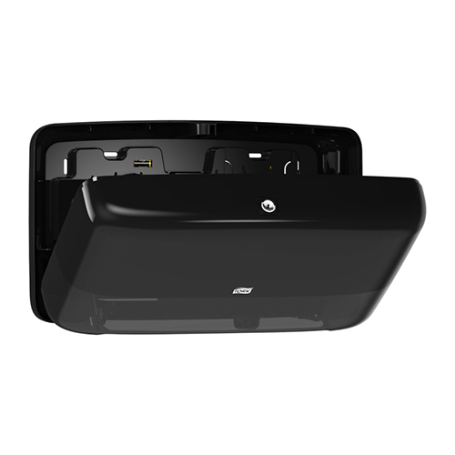 Dispenser hartie igienica rola mini jumbo Mini Twin, Tork, negru