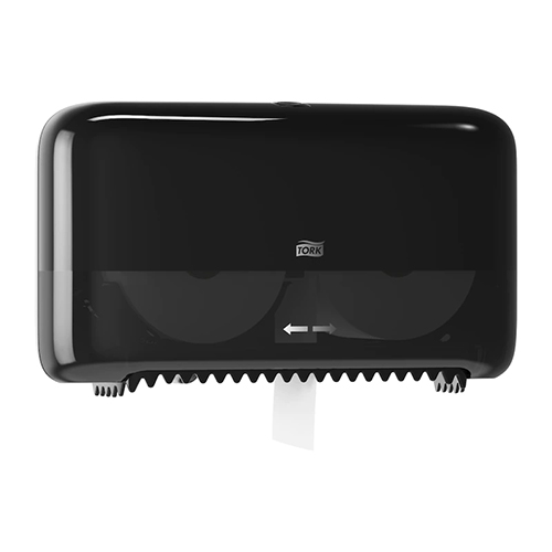 Dispenser hartie igienica rola medie compacta, negru, Tork Coreless