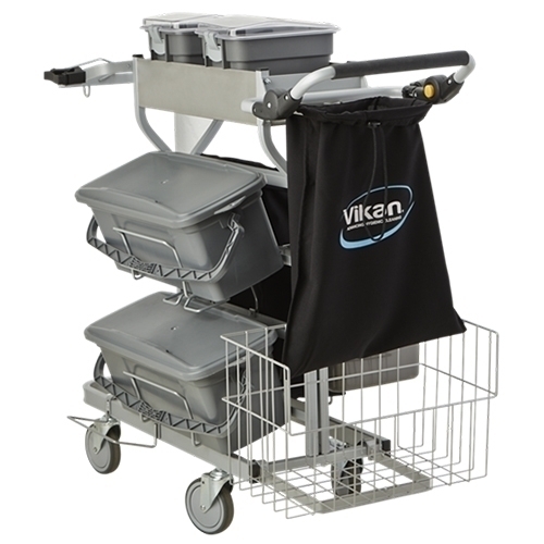 Carucior compact curatenie Plus 40 cm, gri, Vikan 40cm