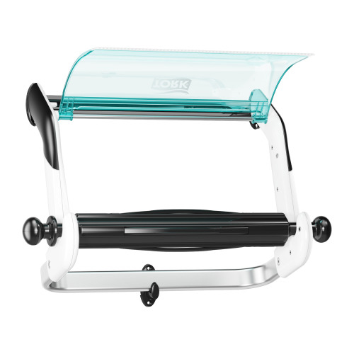 Dispenser perete role-lavete industriale, albastru, Tork, turcoaz