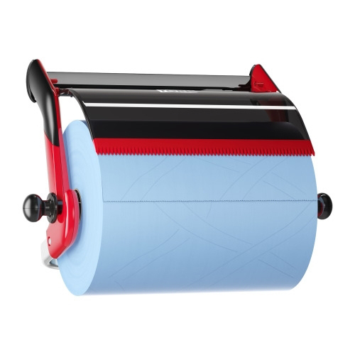 Dispenser perete role-lavete industriale, albastru, Tork, turcoaz rosu 