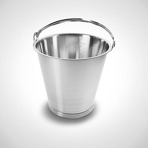 Galeata ranforsata din inox 12 L, E-MB, Mohn