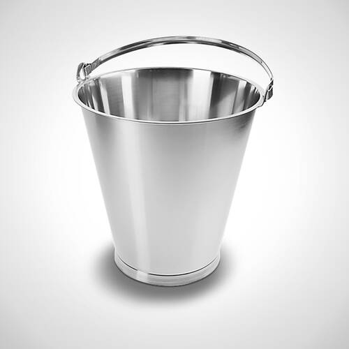 Galeata ranforsata din inox 15 L, E-MB, Mohn