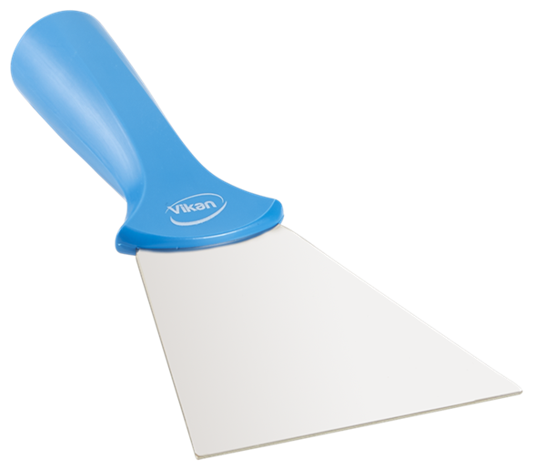 Scraper lamela inox cu filet 100 mm, Vikan, albastru