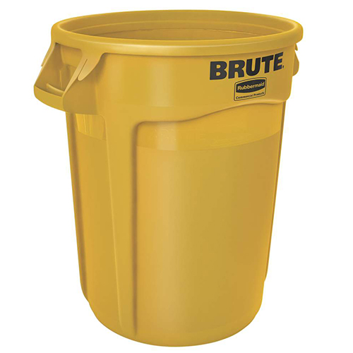 Container Brute cu canale de ventilare 121.1 L, Rubbermaid galben 