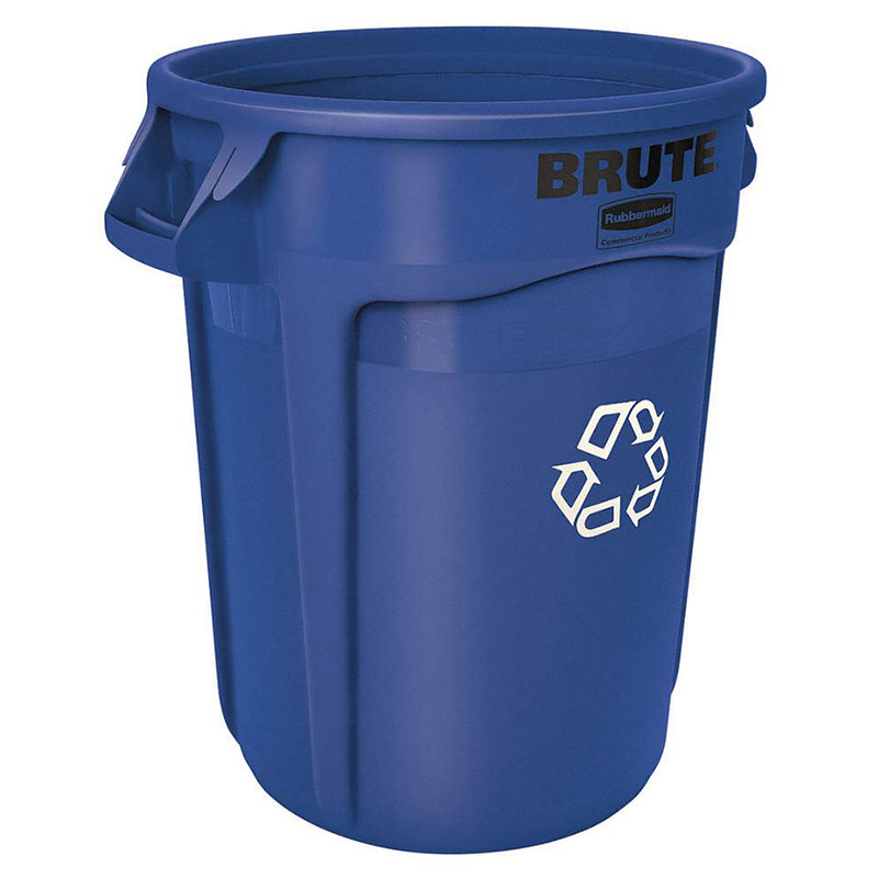 Container Brute cu canale de ventilare reciclare deseuri 121.1 L, albastru, Rubbermaid