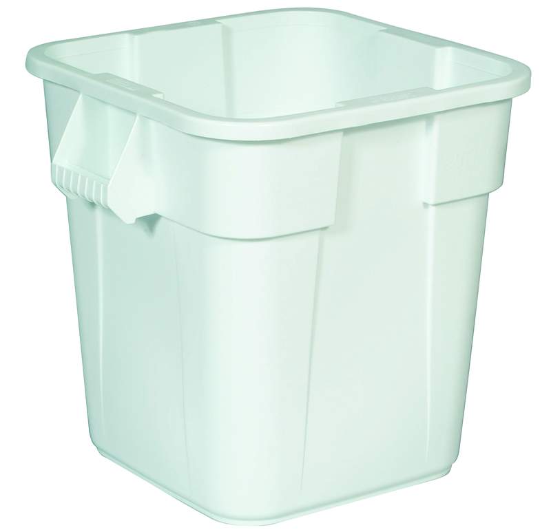 Container Brute patrat 106 L, Rubbermaid alb 
