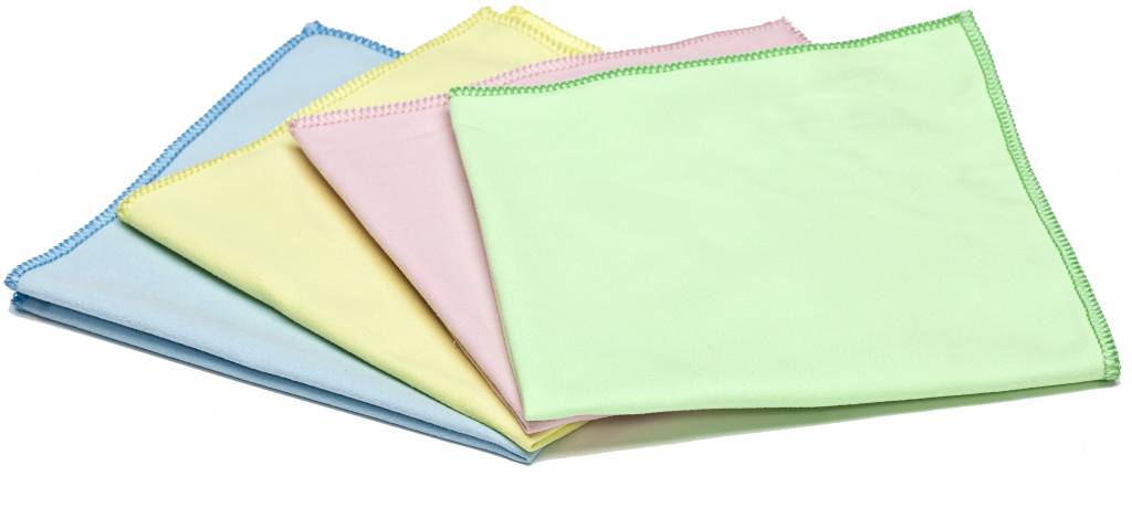 Laveta microfibra Sude Luxe (suede) galbena - DeWitte albastru 