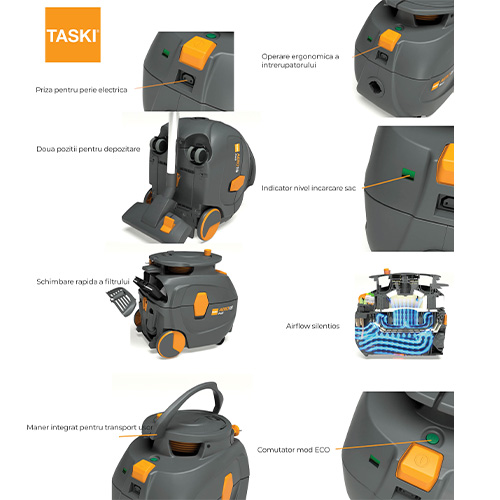 Aero 15 Plus - Aspirator uscat, Taski
