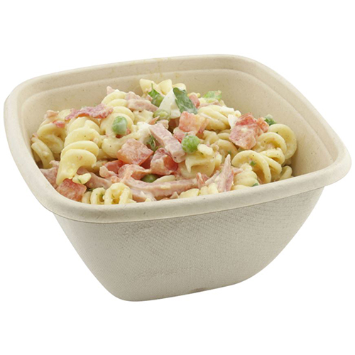 Bol rectangular biodegradabil Bagasse 500ml, Abena