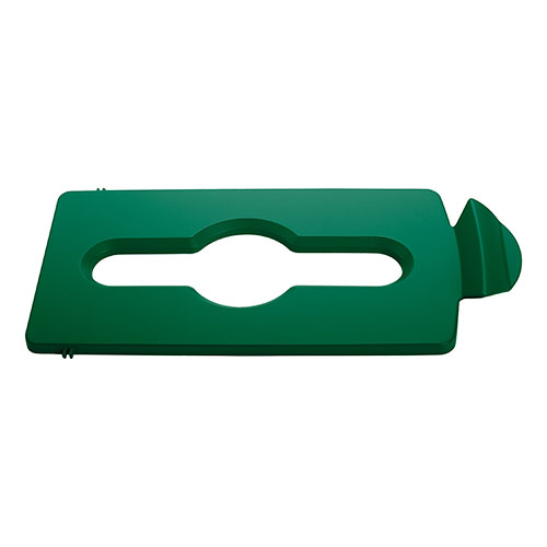 SJRS - Capac cu insertie pentru deseuri mixte, verde, Rubbermaid