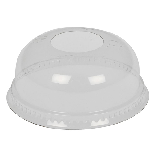 Capace bombate pentru pahare plastic Ø9.5 cm, transparent, Abena