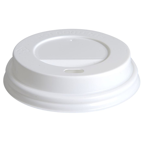 Capac PS pahar bauturi calde Ø9 cm, alb, Abena