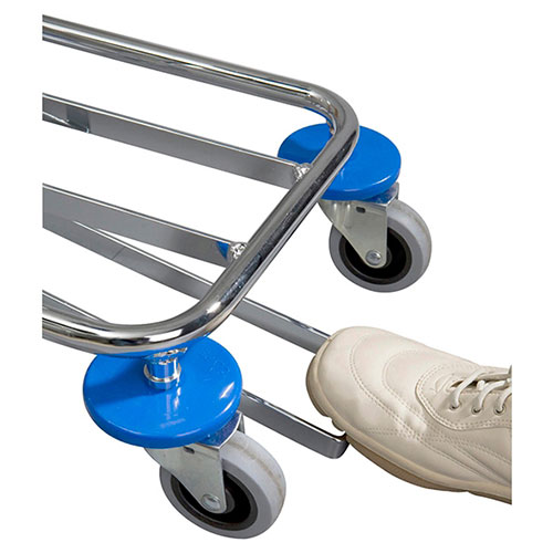 Carucior colectare lenjerie Meditrans double cu pedala, Vermop