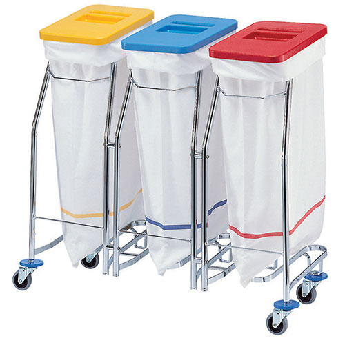 Carucior colectare lenjerie Meditrans triple, Vermop