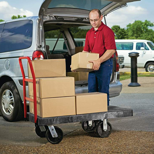Carucior cu platforma transport/manipulare marfuri Duramold, Rubbermaid