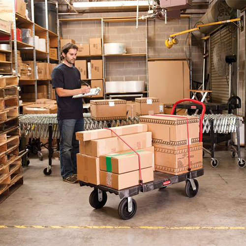 Carucior cu platforma transport/manipulare marfuri Duramold, Rubbermaid