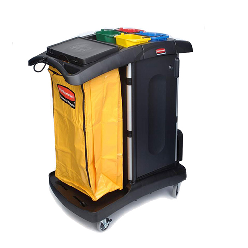 Carucior curatenie pe cod de culori, Rubbermaid