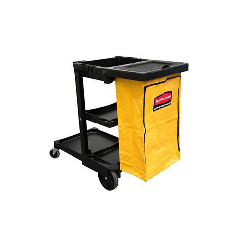 Carucior curatenie cu sac Janitor si doua roti pivotante, Rubbermaid