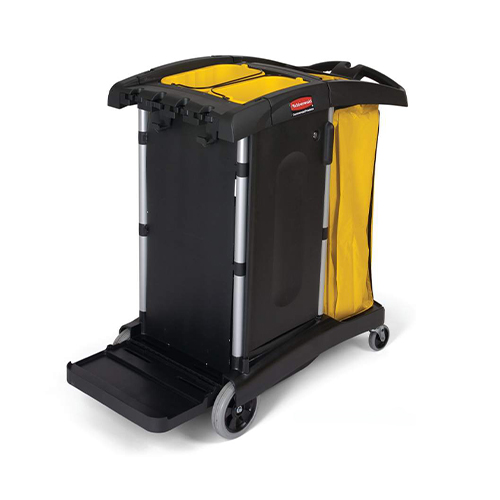 Carucior curatenie capacitate mare, negru, Rubbermaid