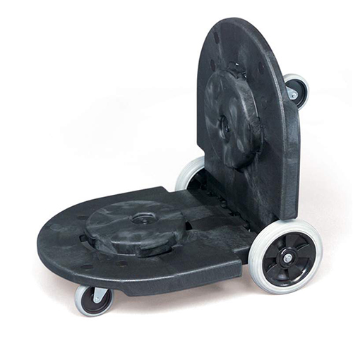 Carucior dublu pentru containere Brute, negru, Rubbermaid