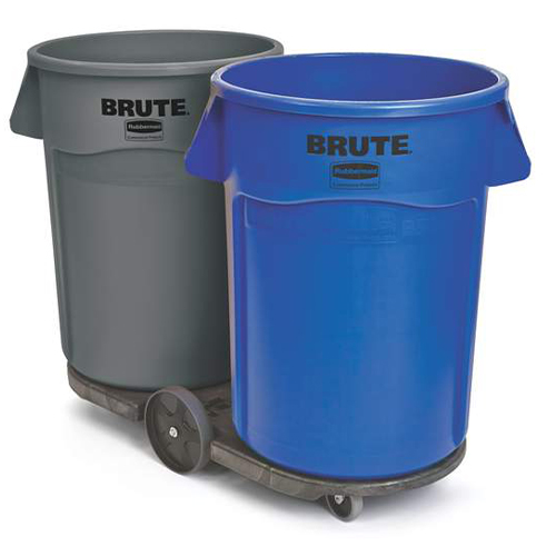 Carucior dublu pentru containere Brute, negru, Rubbermaid