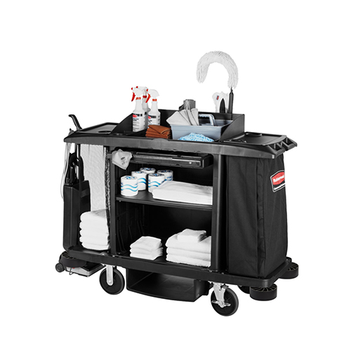 Carucior hotelier mare, negru, Rubbermaid