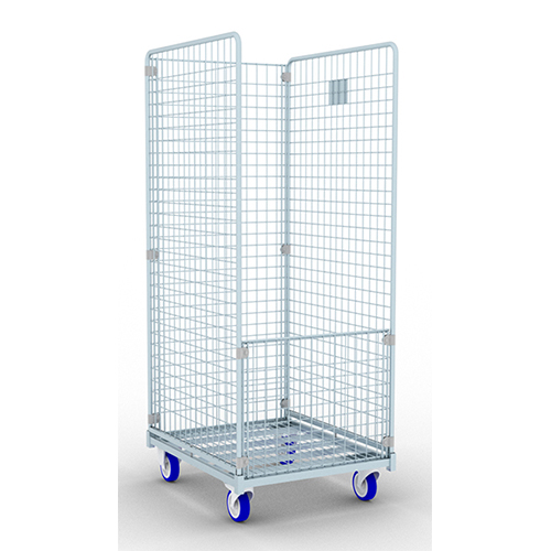 Carucior transport lenjerie pentru spalatorie textila cu 3 laturi, 50 x 50 mm T20, Picchi