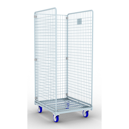Carucior transport lenjerie pentru spalatorie textila cu 3 laturi, 50 x 50 mm T20, Picchi