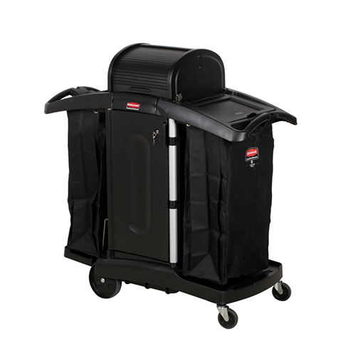 Carucior hotelier - securitate ridicata, negru, Rubbermaid
