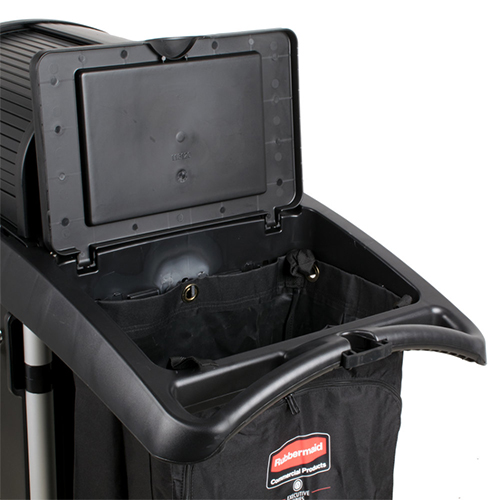 Carucior hotelier - securitate ridicata, negru, Rubbermaid