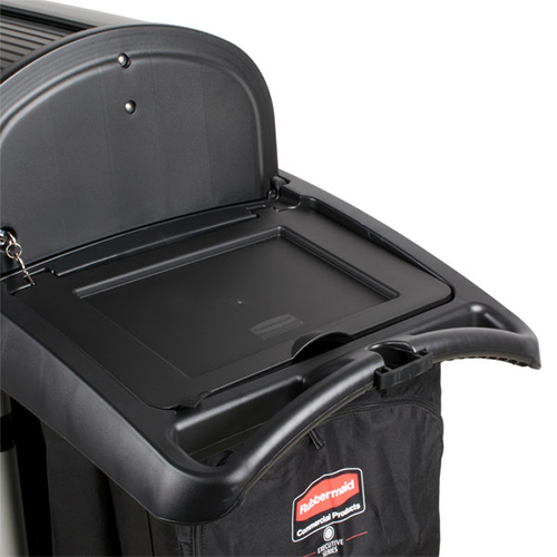 Carucior hotelier - securitate ridicata, negru, Rubbermaid
