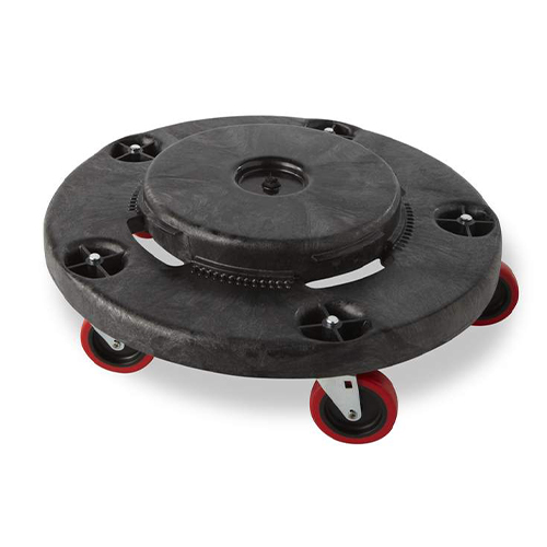 Carucior silentios containere Brute 113.4 kg, negru, Rubbermaid