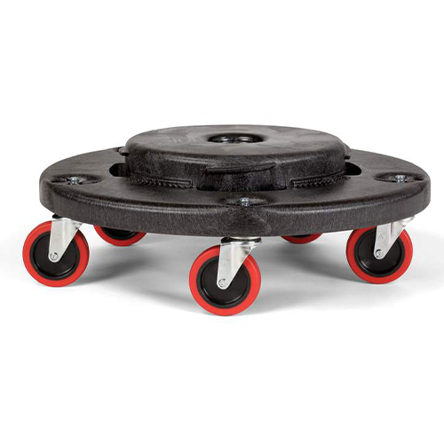 Carucior silentios containere Brute 113.4 kg, negru, Rubbermaid