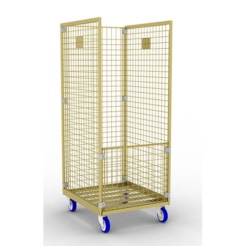 Carucior transport lenjerie pentru spalatorie textila din spitale cu 3 laturi, 50 x 50 mm T25, Picchi