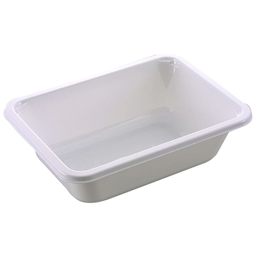 Caserola meniu termosudabila, 1 compartiment, 660 ml, alb, Abena