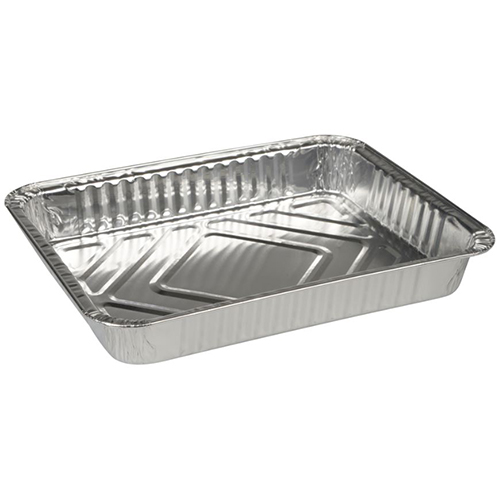 Caserola rectangulara din aluminiu, 1 compartiment, 22.7 x 17.8 x 3, 930 ml, Abena