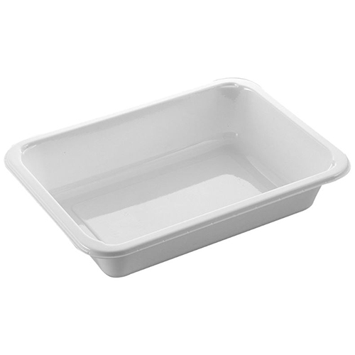 Caserola meniu termosudabila, 1 compartiment, 500 ml, alb, Abena